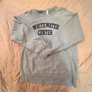Gray North Carolina white water center sweater